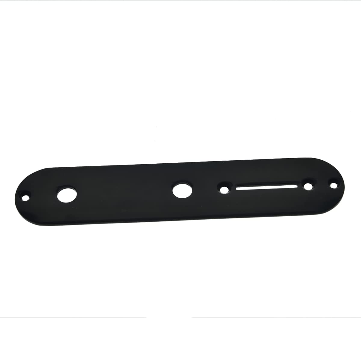 Dopro Tele Guitar Control Plate with 25/64'' Diameter Pot Holes for Telecaster Guitar with CTS Pots Black